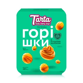 Орешки, с начинкой из сгущенного молока, Tarta, 12 шт. 285 г
