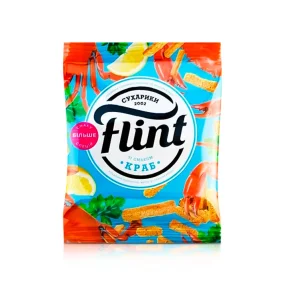 Сухарики пшенично-ржаные - Flint, со вкусом краба, 70 г Сухарики пшенично-ржаные - Flint, со вкусом краба, 70 г