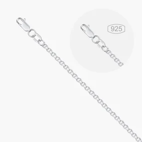 Цепочка, серебро 925°, алмазная грань, Ø 0,6 мм Цепочка, серебро 925°, алмазная грань, Ø 0,6 мм