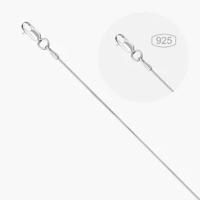 Kette, Silber 925°, Länge 45 cm, Ø 0,15 mm, Breite 0,75 mm Kette, Silber 925°, Länge 45 cm, Ø 0,15 mm, Breite 0,75 mm