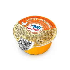 Brotaufstrich mit Hänchenseparatorenfleisch, Moja Semja, 130 g Brotaufstrich mit Hänchenseparatorenfleisch, Moja Semja, 130 g