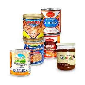 Gezuckertes Kondensmilcherzeugnis-Set, 2,431 kg