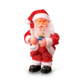 Figur - Weihnachtsmann, im roten Mantel mit Kerze, 15 cm Figur - Weihnachtsmann, im roten Mantel mit Kerze, 15 cm