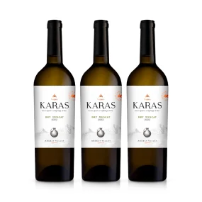 Armenischer Weißwein - Karas Dry Muscat, trocken 2022, 3 х 0,75 L Armenischer Weißwein - Karas Dry Muscat, trocken 2022, 3 х 0,75 L