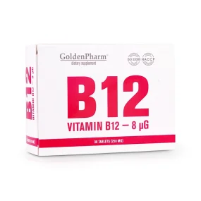 Vitamin B12, GoldenPharm, 30 Tabletten