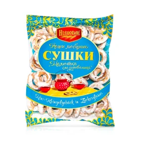 Mini-Kringelgebäck - Maljutka, in Zuckerglasur, Hlebodar, 220 g    