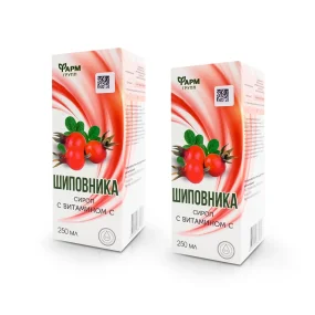 Сироп шиповника, Фарм групп, 250 мл х 2 шт.  Сироп шиповника, Фарм групп, 250 мл х 2 шт.