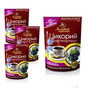 Zichorien-Pulver mit Heidelbeere-Extrakt, 100 g х 4