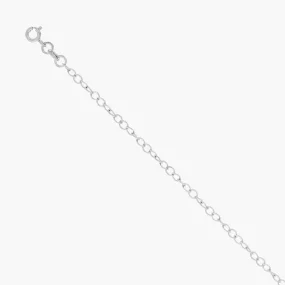 Цепочка, серебро 925°, Ø 0,5 мм, ширина 2,54 мм Цепочка, серебро 925°, Ø 0,5 мм, ширина 2,54 мм