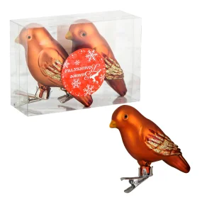 Tannenbaumschmuck - Spatz, Kunststoff, Farbe braun, 2 Stk., 9 х 4 cm Tannenbaumschmuck - Spatz, Kunststoff, Farbe braun, 2 Stk., 9 х 4 cm