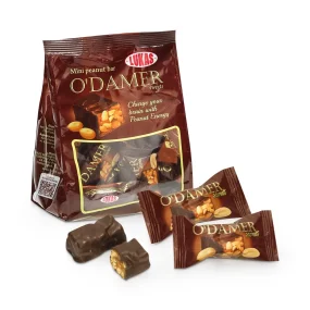 Schokokonfekt - O'Damer, mit Erdnüssen, in kakaohaltiger Fettglasur, Lukas, 200 g