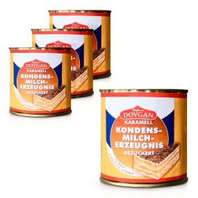 Gezuckertes Kondensmilcherzeugnis - Karamell, Dovgan, 4 х 370 g Gezuckertes Kondensmilcherzeugnis - Karamell, Dovgan, 4 х 370 g