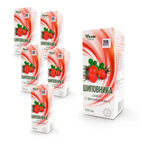 Сироп шиповника, Фарм групп, 250 мл х 6 шт.  Сироп шиповника, Фарм групп, 250 мл х 6 шт.