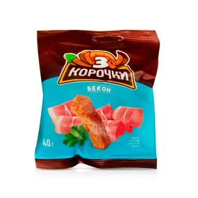 Сухарики ржаные - Три корочки, со вкусом бекона, 40 г