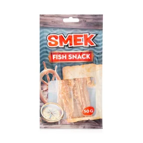 Snack aus Blauer Wittling Filet mir Chili, getrocknet, Smek, 50 g