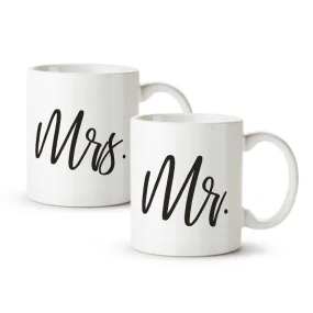Tassen-Set - Mr. and Mrs., Keramik, 330 ml