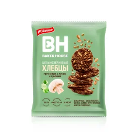 Vollkornwaffeln - Buchweizen mit Zwiebeln und Pilzen, Baker House, 50 g