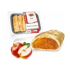 Bliny, Pfannkuchen mit Apfelfüllung, Lackmann