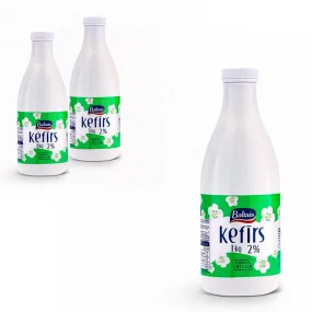 Sauermilcherzeugnis Kefir, 2 % Fett, Baltais, 3 х 1 kg