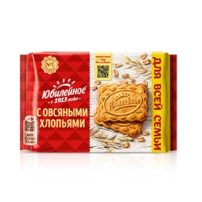 Kekse - Jubilejnoe, mit Haferflocken, 224 g 