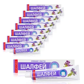 Зубная паста - Шалфей, Классика, 150 г х 8 шт.  Зубная паста - Шалфей, Классика, 150 г х 8 шт.