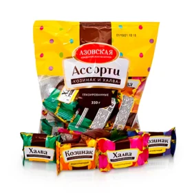 Konfekt - Halva und Krokant Assorti, in Schokoglasur, AKF, 350 g