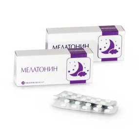 Мелатонин, 30 таблеток, 2 уп. Мелатонин, 30 таблеток, 2 уп.