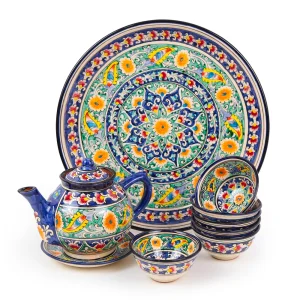 Teeservice – KaraKalam KSV2 – R2 – Rischtan Keramik – 9-teilig