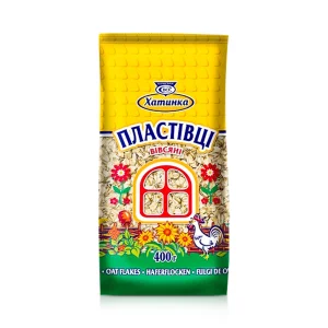 Хлопья овсяные, Хатинка, 400 г