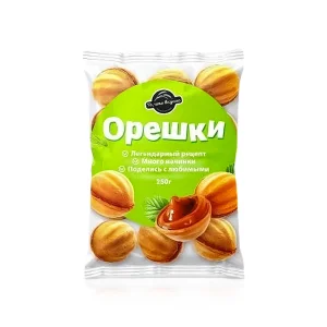 Печенье - Орешки, с вареной сгущёнкой, 250 г