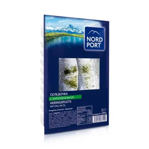 Matjesfilet mit Dill, in Öl, Nord Port, 230 g