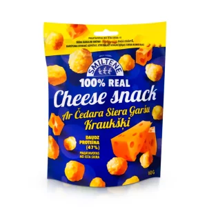 Käsesnack aus gepufftem Käse - Cheddar Cedara Siera, geräuchert, 60 g
