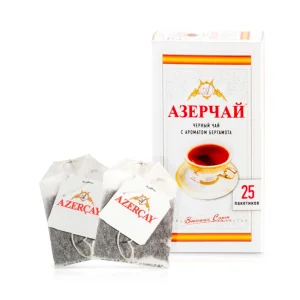 Чай чёрный с бергамотом, Азерчай, 25 х 2 г