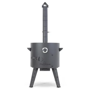 Feuerofen Utschak Ø 44 cm mit Abzugsrohr, für Kasan 16 l, Thermometer,