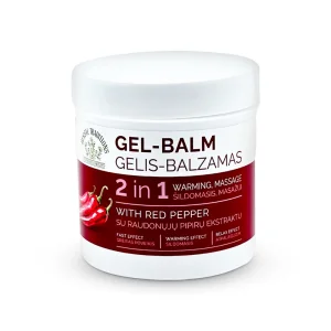 Körpergelbalsam - Wärmend, 2 in 1, mit rotem Pfeffer, Herbal Traditions, 250 ml