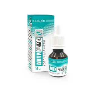 Капли для ногтей - Антигрибок, Elixir, 15 мл