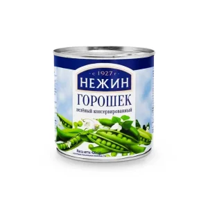 Зелёный горошек консервированный, Нежин, 420 г