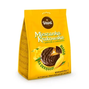 Конфеты желейные - Краковское ассорти, со вкусом манго, в шоколадной глазури, Wawel, 245 г