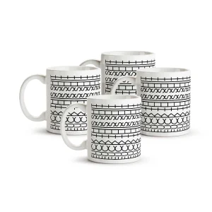 Tassen-Set - Design Fuck this shit, Keramik, 4 Stk., 330 ml