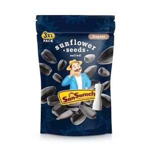 Schwarze Sonnenblumenkerne - San Sanytsch, geröstet, gesalzen, 450 g