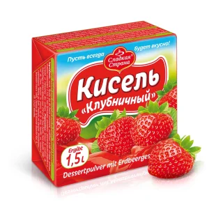 Dessertpulver mit Erdbeergeschmack, Sladkaya Strana, 225 g