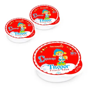 Творог - Сказка, 30% жирности, Lackmann, 3 х 275 г