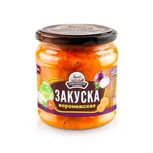 Gemüsezubereitung - Woronezhskaja,  mit Weißkohl, Karotten und Zwiebeln, 460 g