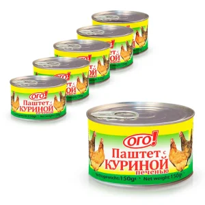 Brotaufstrich mit Hühnerleber, Ogo, 6 х 150 g