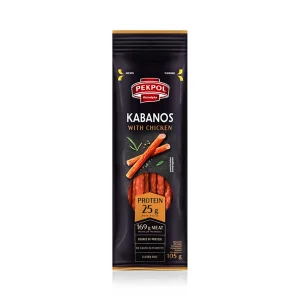  Колбаски куриные- Kabanos, копчёные, 105 г