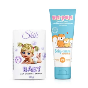 Набор - Детский, с ромашкой, мыло + крем