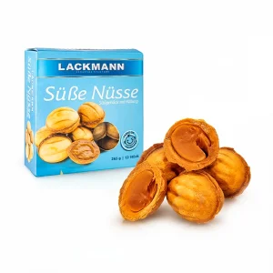 Gebäck in Nussform, mit gezuckertem Kondensmilcherzeugnis, Lackmann, 265 g
