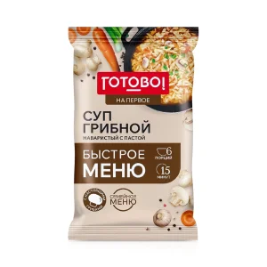 Суп грибной с пастой, 150 г