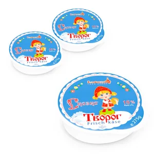 Творог - Сказка, 15% жирности, Lackmann, 3 х 275 г