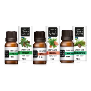 Set ätherischer Öle - Nadelduft, 10 ml x 3 Stk.